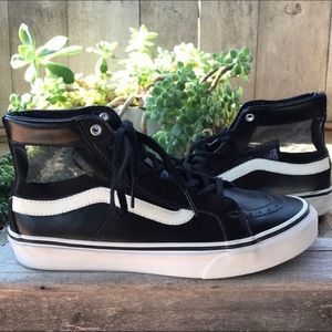 Black and White High Top Vans